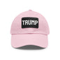 TRUMP HAT Dad Hat with Leather Patch (Rectangle)