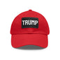 TRUMP HAT Dad Hat with Leather Patch (Rectangle)